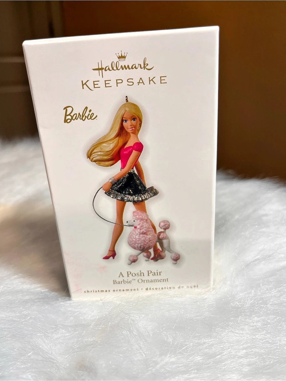 Hallmark 2010 A Posh Pair Barbie Ornament Black & Pink